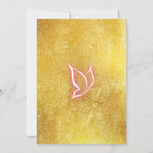 Princess Birthday Einladung - Personalisierter Nam (Rückseite)