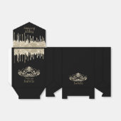 Princess Birthday - Gold Tiara Crown Geschenkschachtel (Ungefaltet)