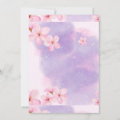 Princess birthday Invitations (Rückseite)