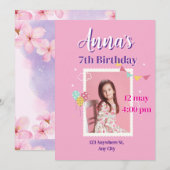 Princess birthday Invitations (Vorne/Hinten)