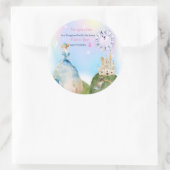 Princess Birthday Kids Runder Aufkleber (Tasche)