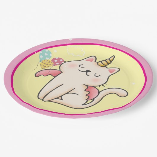 princess birthday pappteller (Schrägansicht)