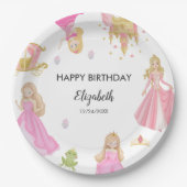 Princess Birthday Pappteller (Vorderseite)