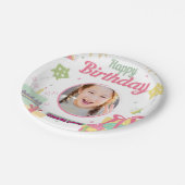 princess birthday pappteller (Schrägansicht)