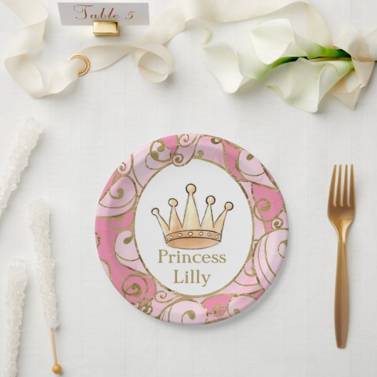 Princess Birthday Party Custom Pappteller (Hochzeit)