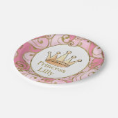 Princess Birthday Party Custom Pappteller (Schrägansicht)