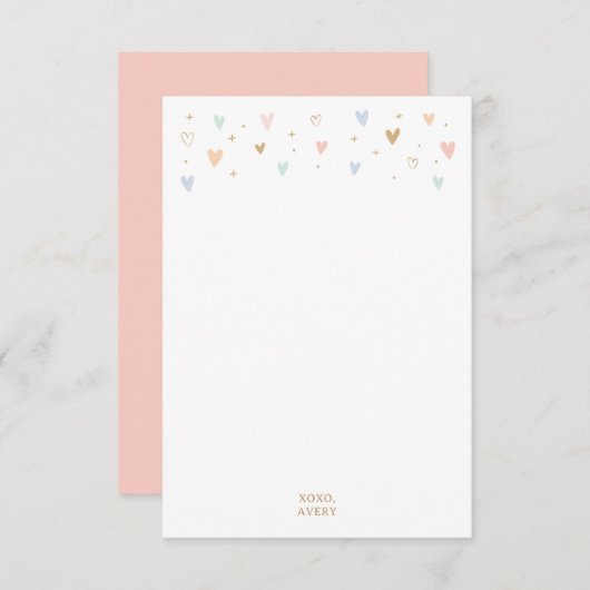 Princess Birthday Party Dankeskarte (Vorne/Hinten)