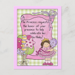 Princess Birthday Party Einladungen
