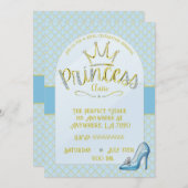 Princess Birthday Party Einladungen (Vorne/Hinten)