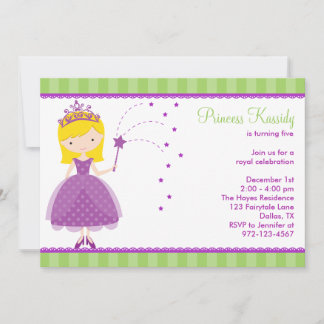 Princess Birthday Party Einladungen