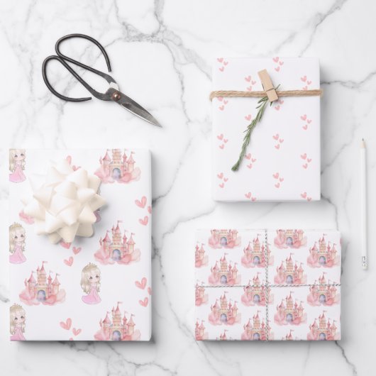 Princess Birthday Party Geschenkpapier Set (Vorderseite)