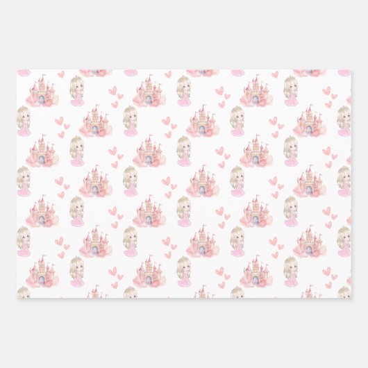 Princess Birthday Party Geschenkpapier Set (Vorderseite)