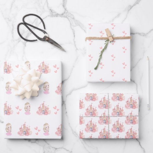 Princess Birthday Party Geschenkpapier Set (Vorderseite)