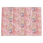 Princess Birthday Party Große Geschenktüte (Vorderseite)