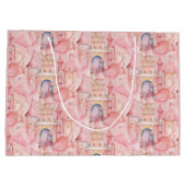 Princess Birthday Party Große Geschenktüte (Rückseite)