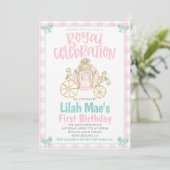 Princess Birthday Party Invitation Einladung (Stehend Vorderseite)
