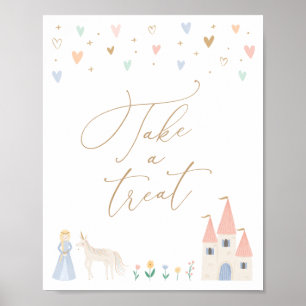 Princess Birthday Party Leckerei Table Sign Poster