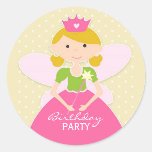 Princess Birthday Party Sticker