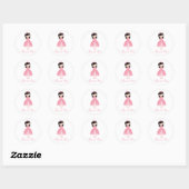 Princess Birthday Party Stickers (Blatt)