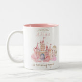 Princess Birthday Party Zweifarbige Tasse (Links)