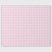 Princess Birthday Pink Pastor White Chessboard Geschenkpapier (Flach)