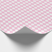 Princess Birthday Pink Pastor White Chessboard Geschenkpapier (Ecke)