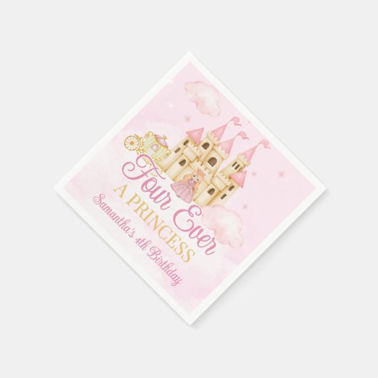 Princess Birthday Serviette (Ecke)