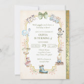 Princess Birthday Storybook Invitation Einladung (Rückseite)