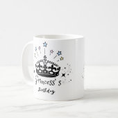 Princess Birthday - Vintager Minimalistischer Retr Kaffeetasse (Vorderseite Links)