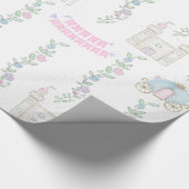 Princess Birthday Wrapping Paper Geschenkpapier (Ecke)