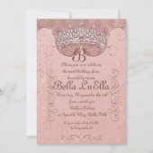 Princess Bling Diamond Party Einladungen (Vorderseite)