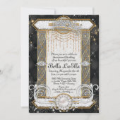 Princess Bling Diamond Party Einladungen (Vorderseite)