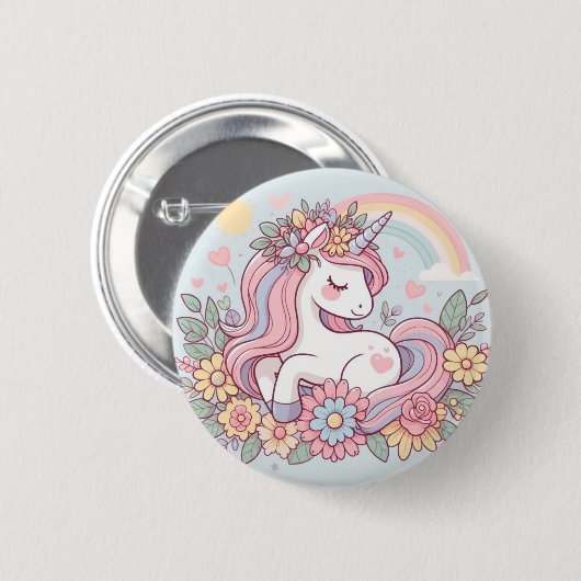 Princess Blossom Button (Vorne & Hinten)