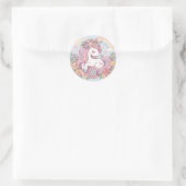 Princess Blossom Runder Aufkleber (Tasche)