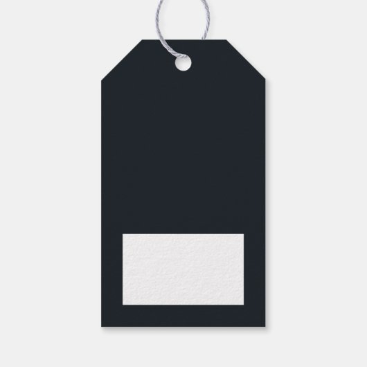 Princess Blue Baby Dusche Geschenkanhänger (Rückseite)