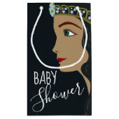 Princess Blue Baby Dusche Kleine Geschenktüte (Rückseite)