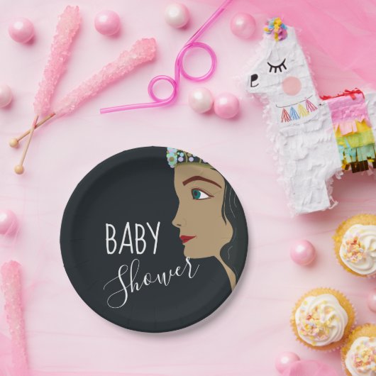 Princess Blue Baby Dusche Pappteller (Party)