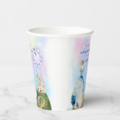 Princess Blue Birthday Kids Pappbecher (Rechts)