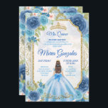 Princess Blue Rose Mexikanisch 15 Anos Einladung<br><div class="desc">Princess Blue Rose Mexikanisch 15 Anos Einladung</div>