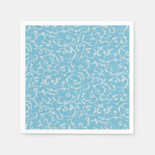 Princess Blue Royal Storybook Fairy Tale Chic Serviette (Vorderseite)