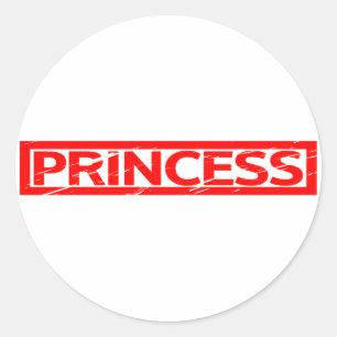 Princess-Briefmarke Runder Aufkleber