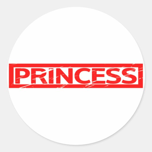 Princess-Briefmarke Runder Aufkleber (Vorderseite)