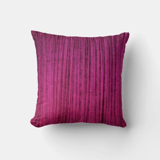 Princess Bright Pink Samt Textur Kissen (Vorderseite)