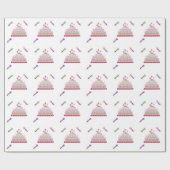 Princess Cake and Magic Wands Geschenkpapier (Flach)