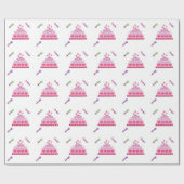 Princess Cake and Magic Wands Geschenkpapier (Flach)
