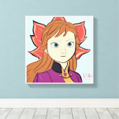 Princess Canvas Print Wall Art Leinwanddruck (Insitu (Holzboden))