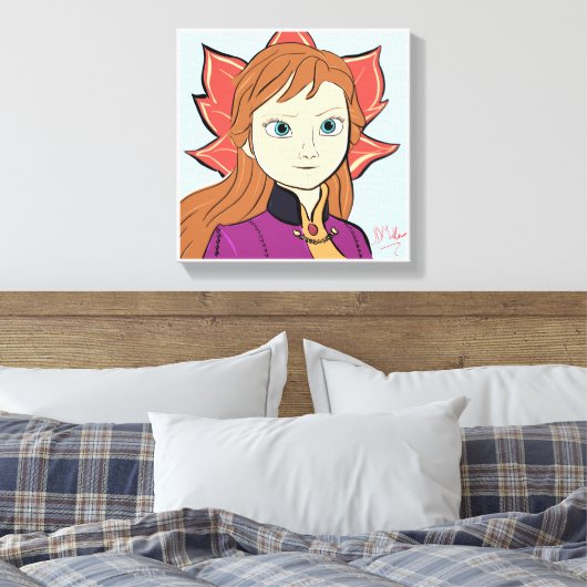 Princess Canvas Print Wall Art Leinwanddruck (Insitu (Schlafzimmer))