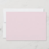 Princess Carriage Baby Dusche Einladung (Rückseite)