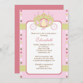 Princess Carriage Baby Shower Einladung (Vorne/Hinten)