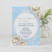 Princess Carriage Cinderella Fairytale Einladung (Stehend Vorderseite)